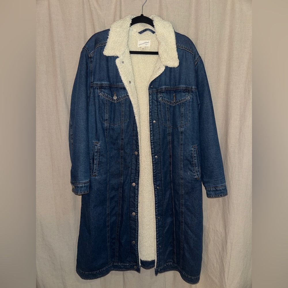 Universal Thread Denim Trench Jacket - image 1